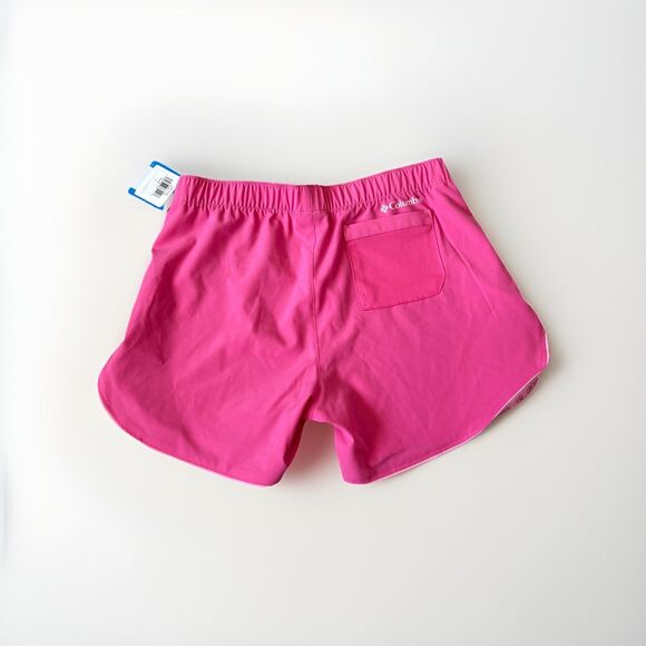 NEW Columbia Shorts Girls Large Pink Hiking Athletic Workout Exercise Sports - Picture 2 of 7